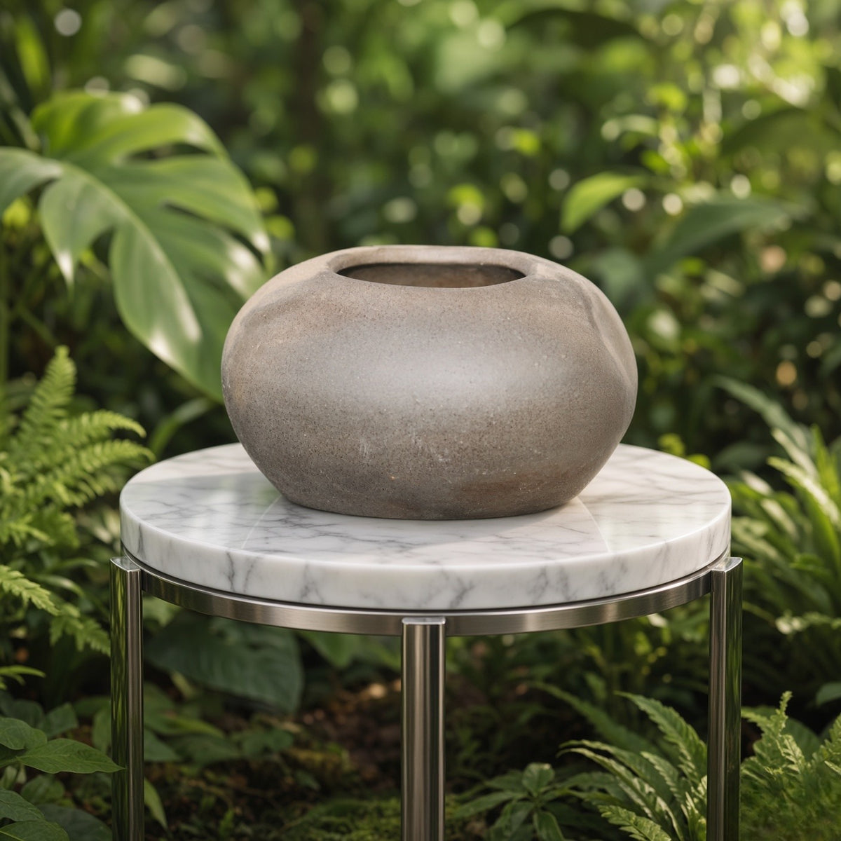 Organic Pebble Ceramic Planter