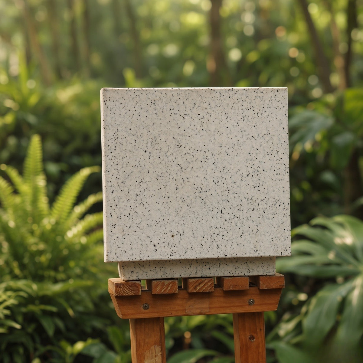 Kia 12-Inch Speckled Square Fiber Planter