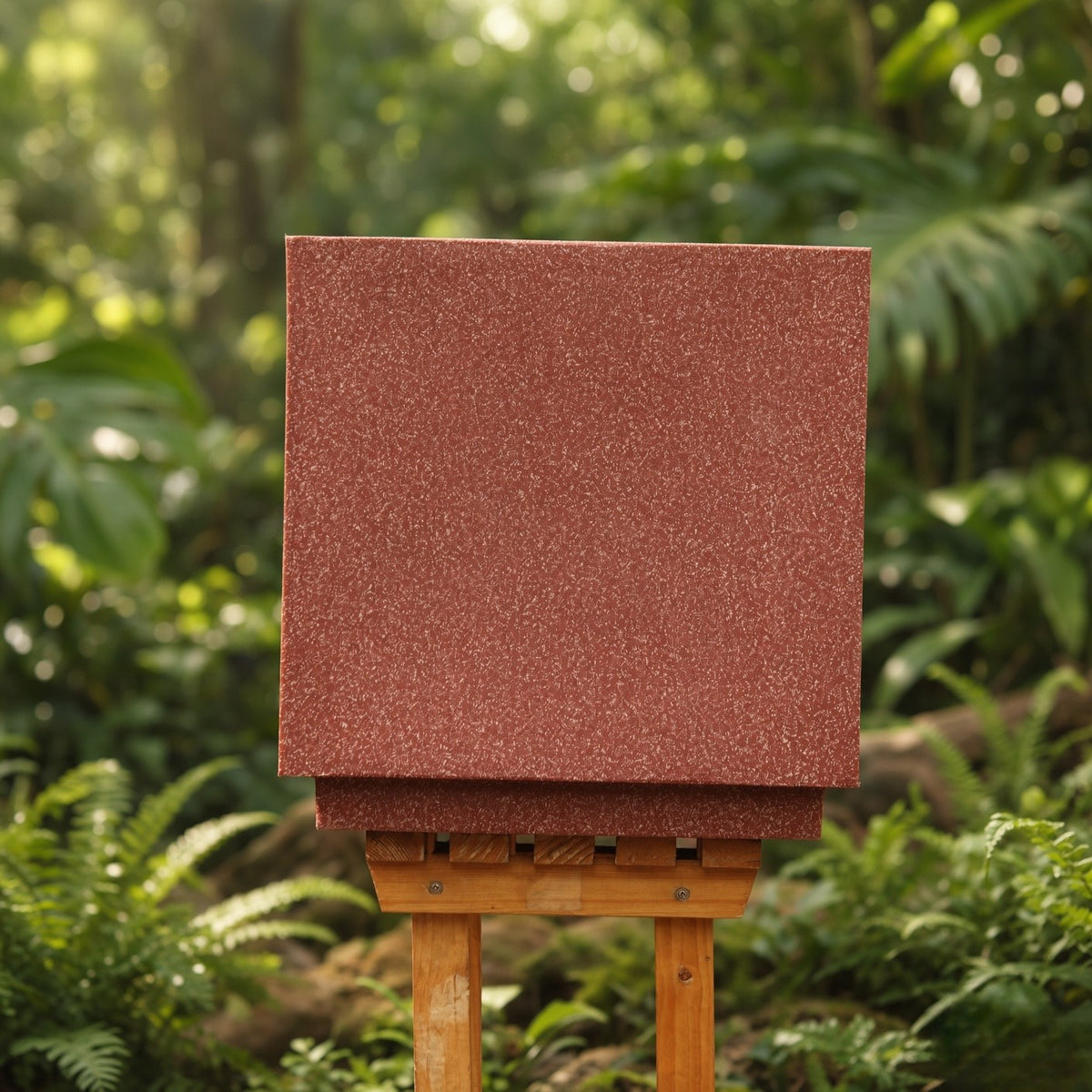 16-Inch Red Marble Modern Planter Pot