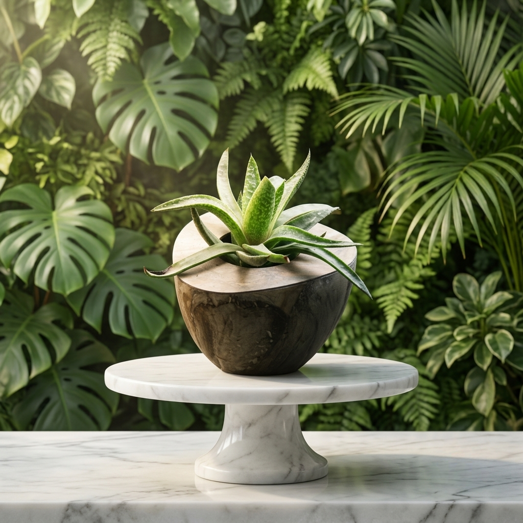Lace Aloe (Aloe aristata) in Wooden Planter
